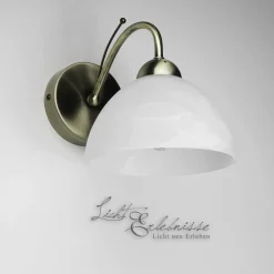 Searchlight Zeitlose Wandleuchte 1-flmg. messing-farben* Wandleuchten|Küchenlampen