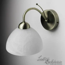 Searchlight Zeitlose Wandleuchte 1-flmg. messing-farben* Wandleuchten|Küchenlampen